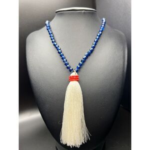 J.Crew White Tassel Necklace
